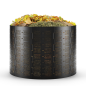 Preview: Garten-Kompostbehälter 1100 l Ø 125cm – UV-beständiger HDPE Komposter mit einstellbarem Durchmesser