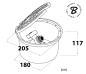 Preview: Ventilbox mit 3/4"-Ventil, Ventilkasten IG-3/4" / AG-3/4" - DSSZ-OZF34M34G