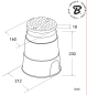 Preview: Ventilbox ROUND 21 cm, Ventilkasten Verteilerkasten Deckel Bewässerung Box DSSZ-O21G
