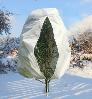 Preview: Schutzhaube aus Agrotextil mit Reißverschluss Durchmesser: 57 cm – Länge: 0,9 x 1,5 m