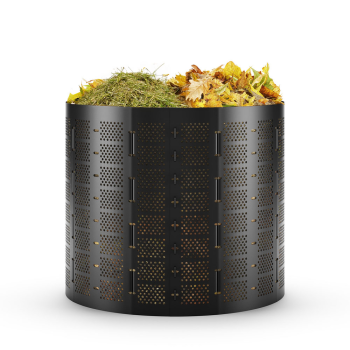 Garten-Kompostbehälter 800 l Ø 105cm – UV-beständiger HDPE Komposter mit einstellbarem Durchmesser