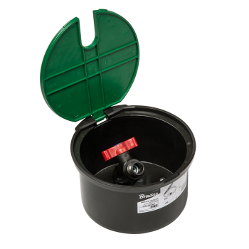 Preview: Ventilbox mit 3/4"-Ventil, Ventilkasten IG-3/4" / AG-3/4" - DSSZ-OZF34M34G