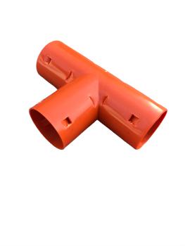 Preview: T-Stück DN65 für Drainagerohr, Drainagenverbindung T-Stück 90° 65/65/65