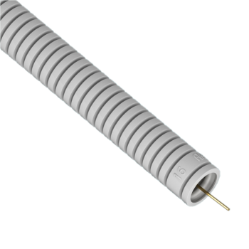 Wellrohr 16mm RKGL 16+P grau 320 N mit Einziehdraht – 25 m – AKS ZIELONKA 444036