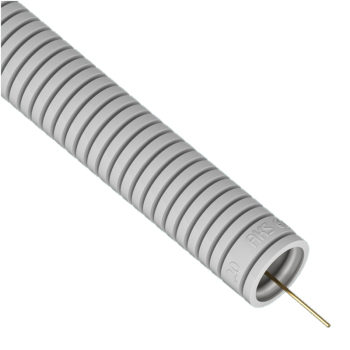 Wellrohr 20mm 25m RKGL 20+P grau 320N mit Einziehdraht AKS ZIELONKA 444037
