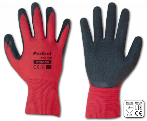 Schutzhandschuhe PERFECT GRIP RED, Gr.9, Latex