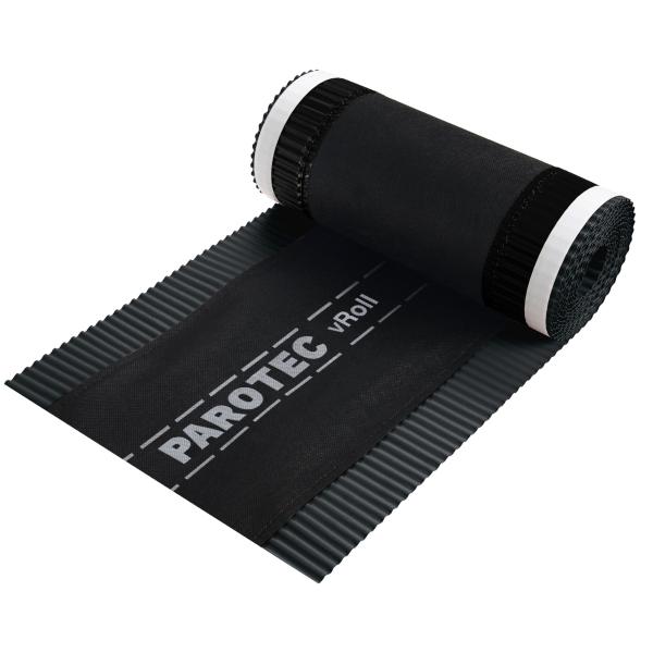 Firstband Graphit/Anthrazit 320 mm x 5 m PAROTEC vROLL RAL 7021 Firstrolle Abdichten Dach Dachfirst Gratrolle