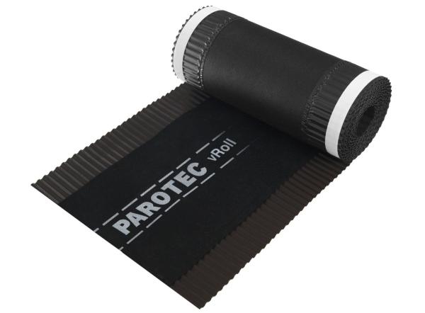 Firstband Dunkelbraun 320 mm x 5 m PAROTEC vROLL RAL 8019 Firstrolle Abdichten Dach Dachfirst Gratrolle