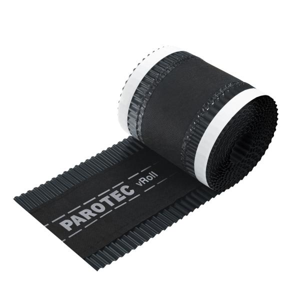 Firstband Anthrazit 180mm x 5m PAROTEC vROLL RAL 7021 Firstrolle Abdichten Dach Dachfirst Gratrolle