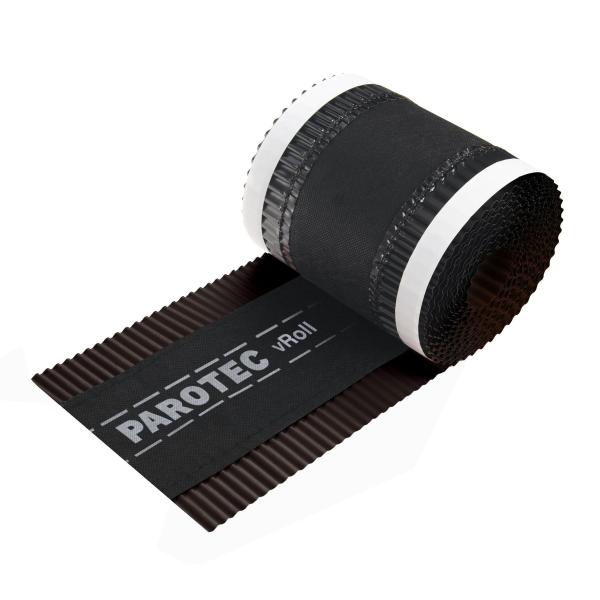 Firstband Braun 180mm x 5m PAROTEC vROLL RAL 8017 Firstrolle Abdichten Dach Dachfirst Gratrolle