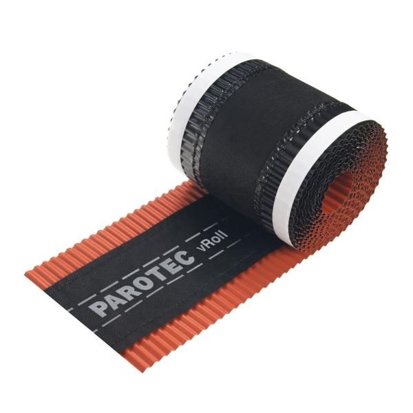 Firstband Ziegel 180mm x 5m PAROTEC vROLL RAL 8004 Firstrolle Abdichten Dach Dachfirst Gratrolle