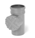Rainpipe filter downpipe filter DN 110 with sieve, light gray